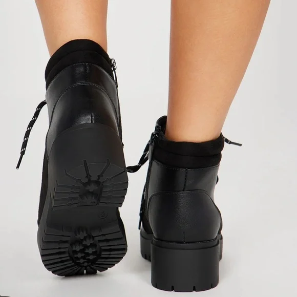 Combat Heeled Boots-Women - Picture 4 of 7